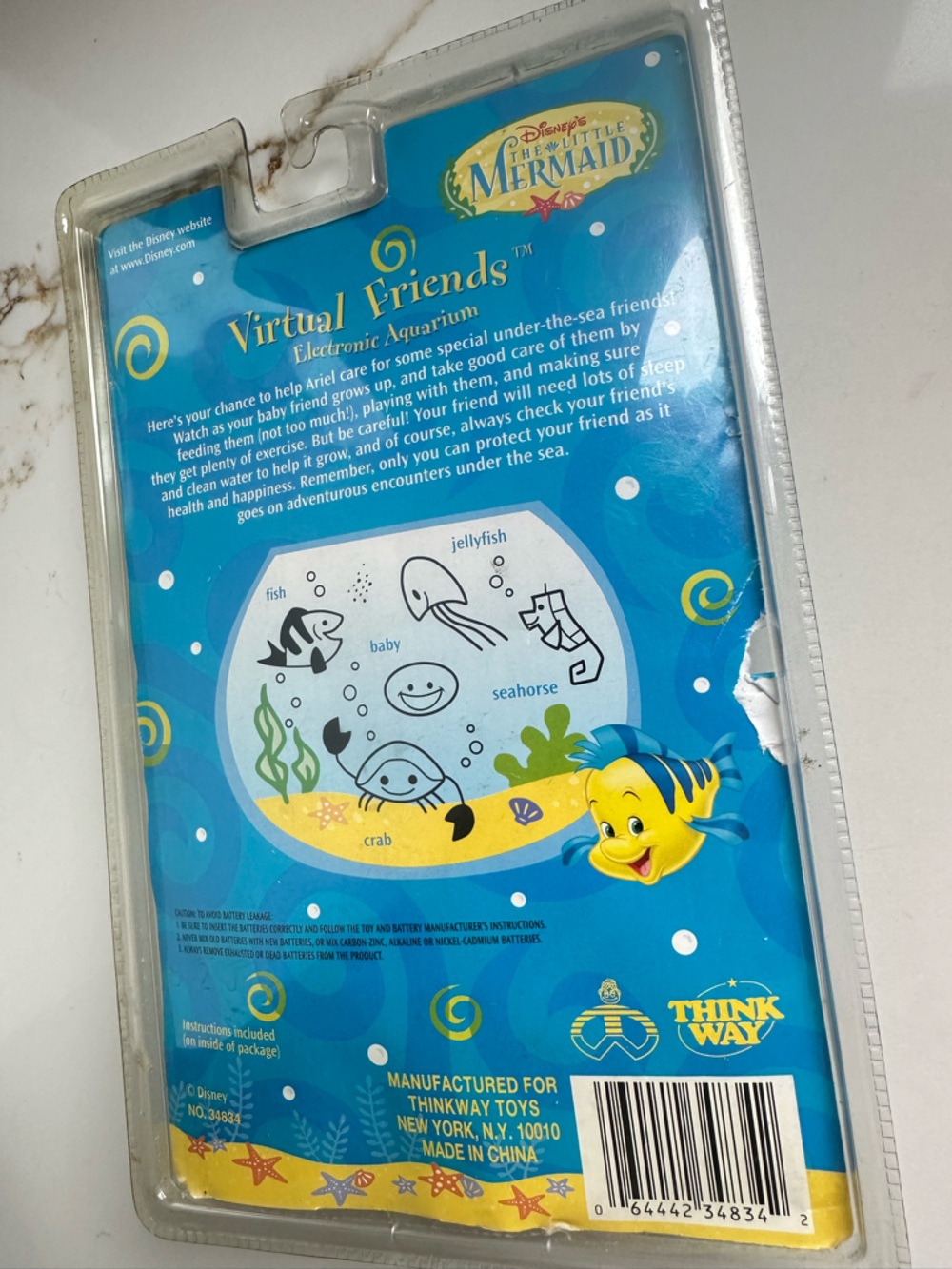 Disney vintage Little Mermaid Virtual Friends Electronic Aquarium NEW Ariel - Picture 2 of 3